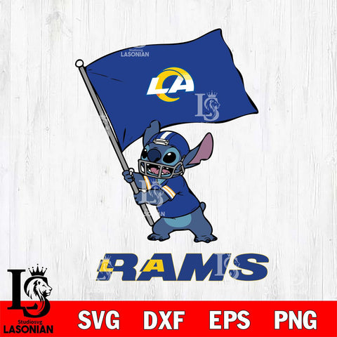 Los Angeles Rams Stitch flag SVG DXF EPS PNG FILE, NFL File Cut, Digital Download,Instant Download, Silhouette, Cricut
