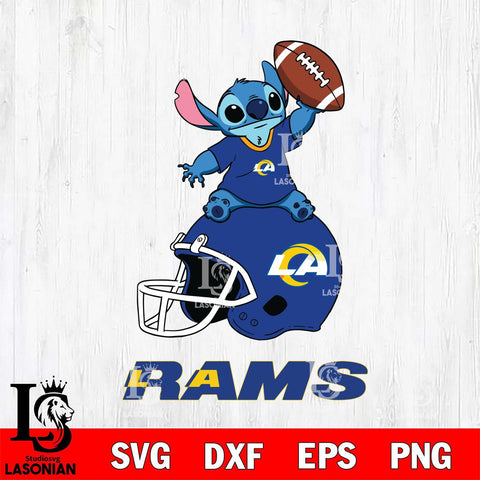 Los Angeles Rams Stitch helmet football SVG DXF EPS PNG FILE, Stitch File Cut,NFL Digital Download,Instant Download, Silhouette
