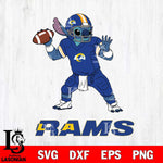 Los Angeles Rams Stitch throw the ball SVG DXF EPS PNG FILE, NFL File Cut, Digital Download,Instant Download, Silhouette, Cricut