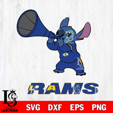 Los Angeles Rams Stitch vuvuzela SVG DXF EPS PNG FILE, NFL File Cut, Digital Download,Instant Download, Silhouette, Cricut