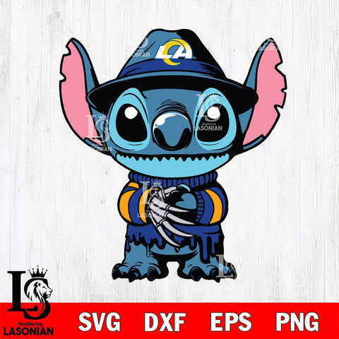 Los Angeles Rams Stitich Freddy Krueger Football Svg Eps Dxf Png File, NFL svg, Digital Download, Instant Download