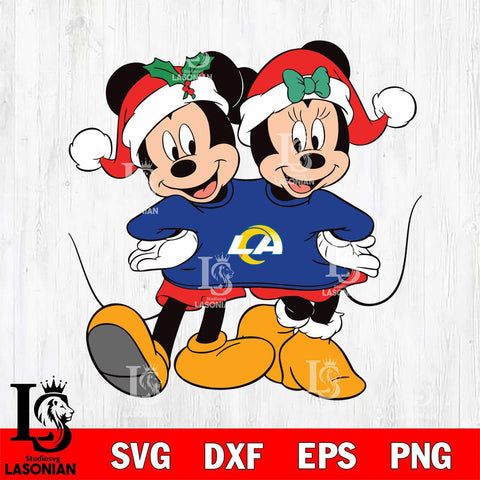 Los Angeles Rams mickey christmas 11 Svg Eps Dxf Png File, Digital Download, Instant Download