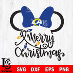 Los Angeles Rams mickey christmas 3 Svg Eps Dxf Png File, Digital Download, Instant Download