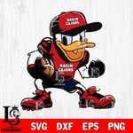 Louisiana Ragin' Cajuns Donal Duck Svg Eps Dxf Png File, NCAA svg, Digital Download, Instant Download