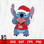 Louisiana Ragin' Cajuns Christmas Stitch Disney Svg Eps Dxf Png File, Digital Download, Instant Download