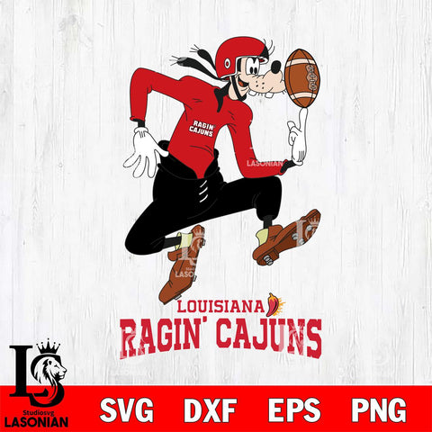 Louisiana Ragin' Cajuns Goofy Circus Football SVG DXF EPS PNG FILE,NCAA svg ,Football Digital Download,Instant Download, Silhouette