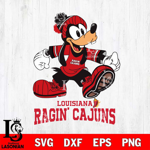 Louisiana Ragin' Cajuns Goofy Cool Sport SVG DXF EPS PNG FILE,NCAA svg ,Football Digital Download,Instant Download, Silhouette