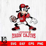 Louisiana Ragin' Cajuns Goofy Disney, Svg Eps Dxf Png File, Digital Download