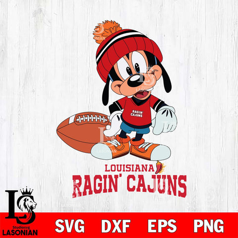 Louisiana Ragin' Cajuns Goofy Football SVG DXF EPS PNG FILE,NCAA svg ,Football Digital Download,Instant Download, Silhouette