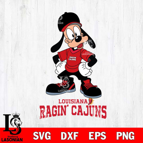 Louisiana Ragin' Cajuns Goofy Sport SVG DXF EPS PNG FILE,NCAA svg ,Football Digital Download,Instant Download, Silhouette