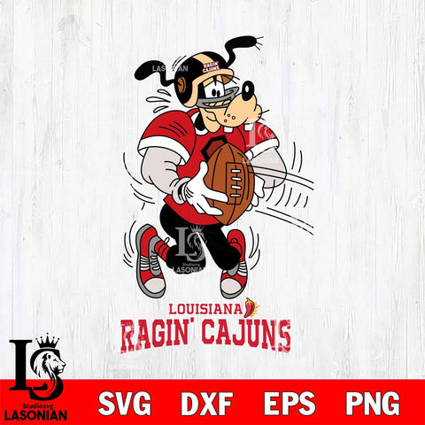 Louisiana Ragin' Cajuns Goofy Sport Football SVG DXF EPS PNG FILE,NCAA svg ,Football Digital Download,Instant Download, Silhouette