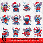 Louisiana Ragin' Cajuns Stitch Christmas NCAA Bundle 12 Svg Eps Dxf Png File, Digital Download, Instant Download