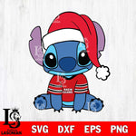 Louisiana Ragin' Cajuns Stitch Merry Christmas Svg Eps Dxf Png File, Digital Download, Instant Download