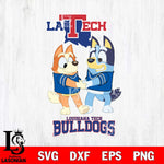 Louisiana Tech Bulldogs Bluey Chilli Dance Svg Eps Dxf Png File, Digital Download, Instant Download