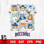 Louisiana Tech Bulldogs Bluey Halloween Sport Svg Eps Dxf Png File, Digital Download, Instant Download