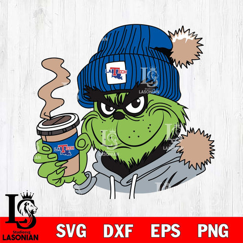 Louisiana Tech Bulldogs Boujee Grinch 4 Svg Eps Dxf Png File, Digital Download, Instant Download