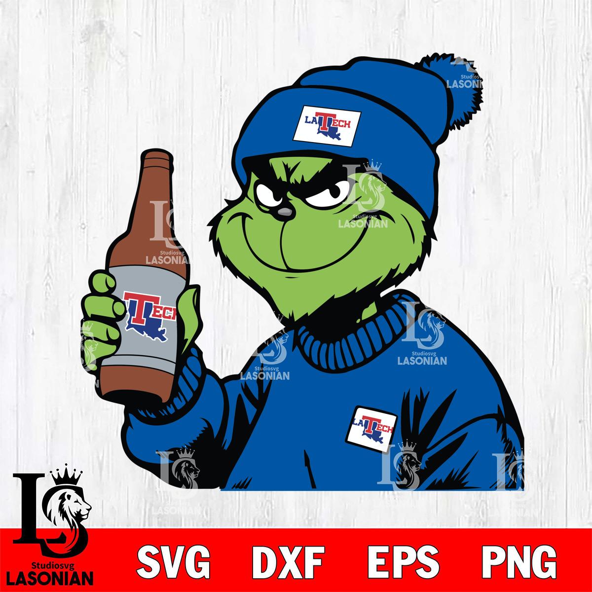 Louisiana Tech Bulldogs Boujee Grinch 5 – lasoniansvg