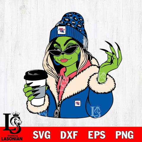 Louisiana Tech Bulldogs Boujee Grinch 9 Svg Eps Dxf Png File, Digital Download, Instant Download