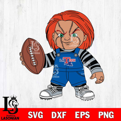 Louisiana Tech Bulldogs Chucky Horror 12 Svg Eps Dxf Png File, NCAA svg, Digital Download, Instant Download