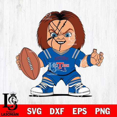 Louisiana Tech Bulldogs Chucky Horror 2 Svg Eps Dxf Png File, NCAA svg, Digital Download, Instant Download