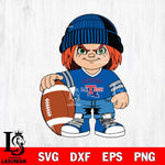 Louisiana Tech Bulldogs Chucky Horror 4 Svg Eps Dxf Png File, NCAA svg, Digital Download, Instant Download