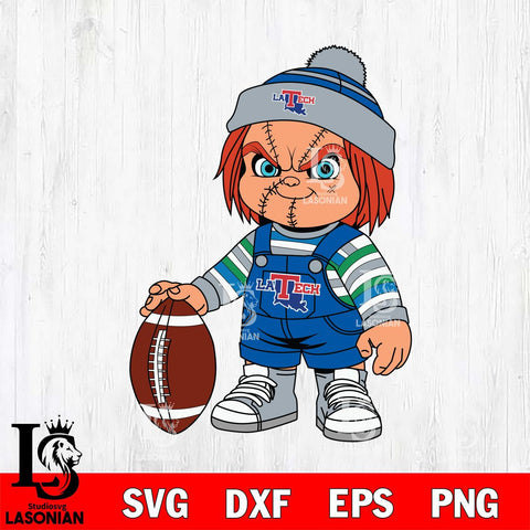 Louisiana Tech Bulldogs Chucky Horror 6 Svg Eps Dxf Png File, NCAA svg, Digital Download, Instant Download
