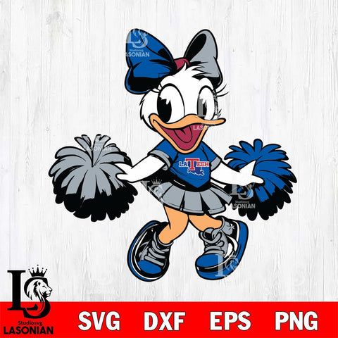 Louisiana Tech Bulldogs Daisy Duck Cheerleader Svg Eps Dxf Png File, NCAA svg, Digital Download, Instant Download