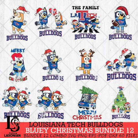 Louisiana Tech Bulldogs Disney NCAA Sport Bundle SVG PNG Svg Eps Dxf Png File, Digital Download