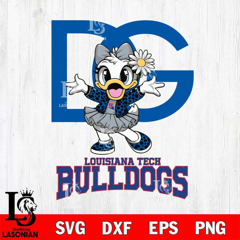 Louisiana Tech Bulldogs Dolce And Gabbana Daisy Duck Disney Svg Eps Dxf Png File, Digital Download, Instant Download