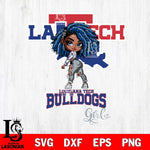 Louisiana Tech Bulldogs Fan Girl Svg Eps Dxf Png File, Digital Download, Instant Download