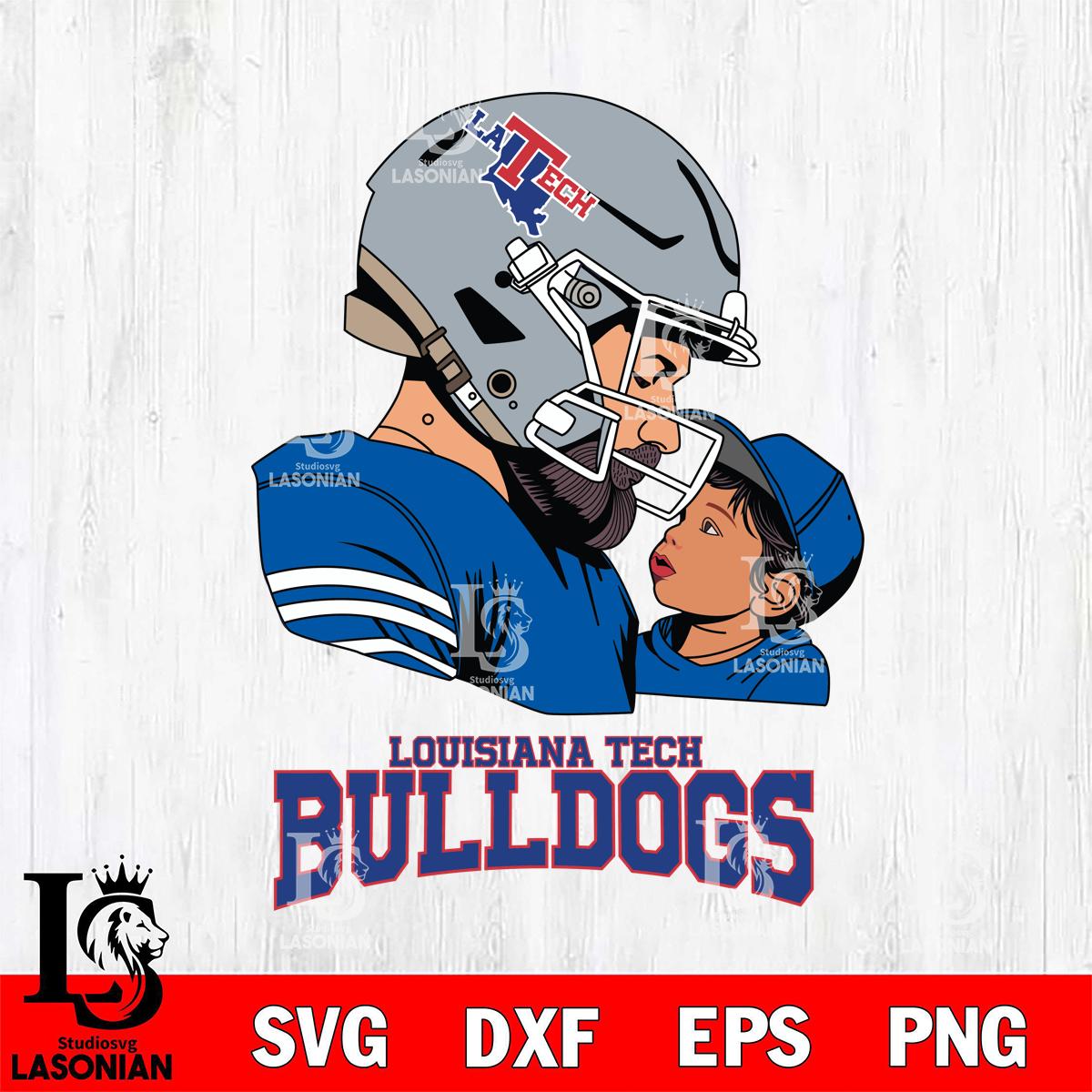 Louisiana Tech Bulldogs Father And Child Rugby – lasoniansvg