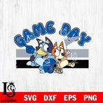 Louisiana Tech Bulldogs Game Day Bluey Svg Eps Dxf Png File, Digital Download, Instant Download