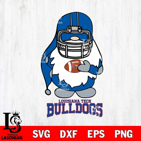 Louisiana Tech Bulldogs Gnomes Christmas Svg Eps Dxf Png File, Digital Download, Instant Download