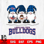 Louisiana Tech Bulldogs Gnomes Coffee Svg Eps Dxf Png File, Digital Download, Instant Download