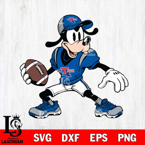 Louisiana Tech Bulldogs Goofy Svg Eps Dxf Png File, NCAA svg, Digital Download, Instant Download