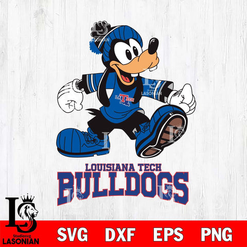 Louisiana Tech Bulldogs Goofy Cool Sport SVG DXF EPS PNG FILE,NCAA svg ,Football Digital Download,Instant Download, Silhouette