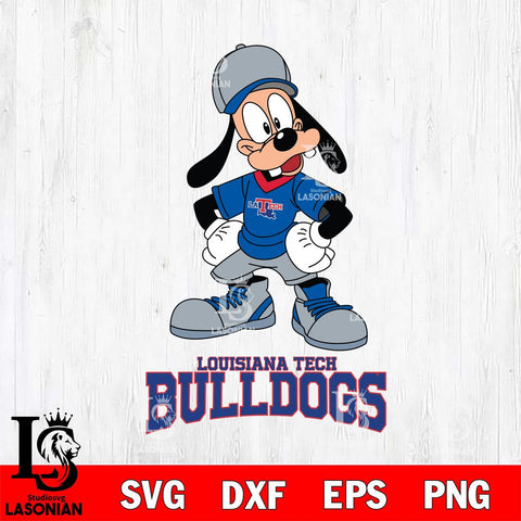Louisiana Tech Bulldogs Goofy Sport SVG DXF EPS PNG FILE,NCAA svg ,Football Digital Download,Instant Download, Silhouette