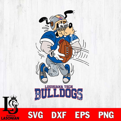 Louisiana Tech Bulldogs Goofy Sport Football SVG DXF EPS PNG FILE,NCAA svg ,Football Digital Download,Instant Download, Silhouette