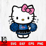 Louisiana Tech Bulldogs Hello Kitty Cheerleader Svg Eps Dxf Png File, Digital Download, Instant Download