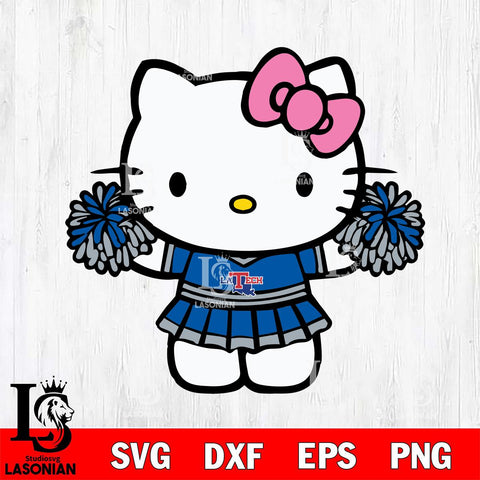 Louisiana Tech Bulldogs Hello Kitty Cheerleader 9 Svg Eps Dxf Png File, Digital Download, Instant Download