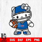 Louisiana Tech Bulldogs Hello Kitty sport 2 Svg Eps Dxf Png File, NCAA svg, Digital Download, Instant Download