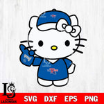Louisiana Tech Bulldogs Hello Kitty sport 5 Svg Eps Dxf Png File, NCAA svg, Digital Download, Instant Download
