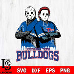 Louisiana Tech Bulldogs Jason Voorhees 8 Svg Eps Dxf Png File, Digital Download