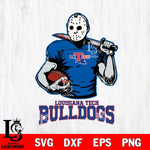Louisiana Tech Bulldogs Jason Voorhees 9 Svg Eps Dxf Png File, Digital Download