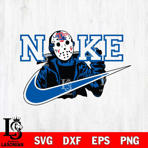 Louisiana Tech Bulldogs Jason Voorhees Nike Svg Eps Dxf Png File, Digital Download, Instant Download