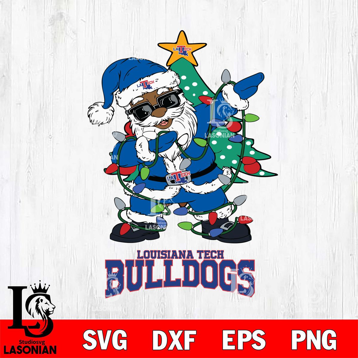 Louisiana Tech Bulldogs Santa Claus Ugly Christmas – lasoniansvg