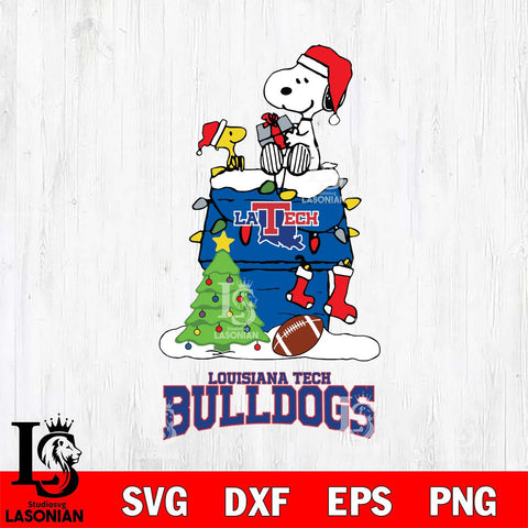 Louisiana Tech Bulldogs Snoopy Sport 11 Svg Eps Dxf Png File, Digital Download