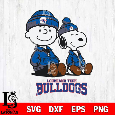 Louisiana Tech Bulldogs Snoopy Sport 6 Svg Eps Dxf Png File, Digital Download