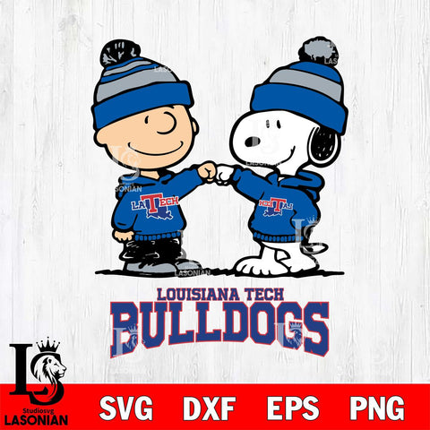 Louisiana Tech Bulldogs Snoopy Sport 9 Svg Eps Dxf Png File, Digital Download