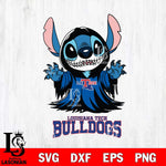 Louisiana Tech Bulldogs Stitch Ghost Svg Eps Dxf Png File, NCAA svg, Digital Download, Instant Download